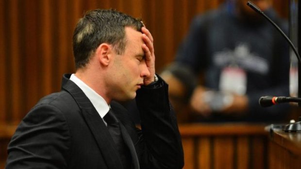 Cleared of a mental disorder: Oscar Pistorius in the Pretoria High Court on June 30.