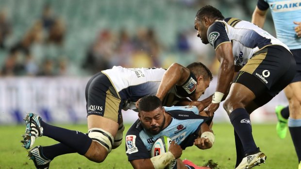 Silver lining: Tolu Latu is leading by example as the Waratahs try to right their season before it's too late. 