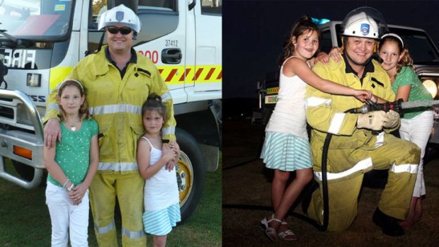 Car crash victim Mark Noormets, pictured with his daughters.