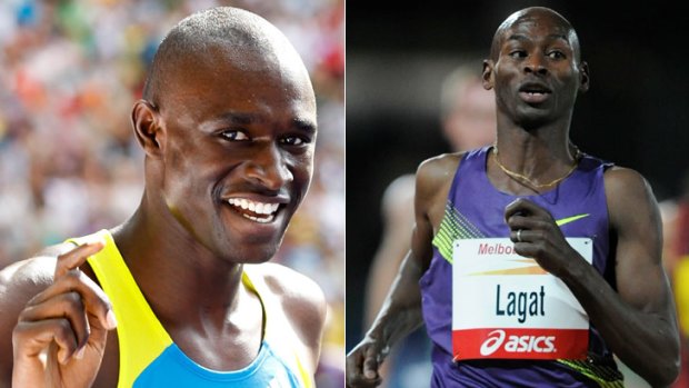 Favourites  ...  Olympic medal hopefuls David Rudisha, left, and Bernard Lagat.