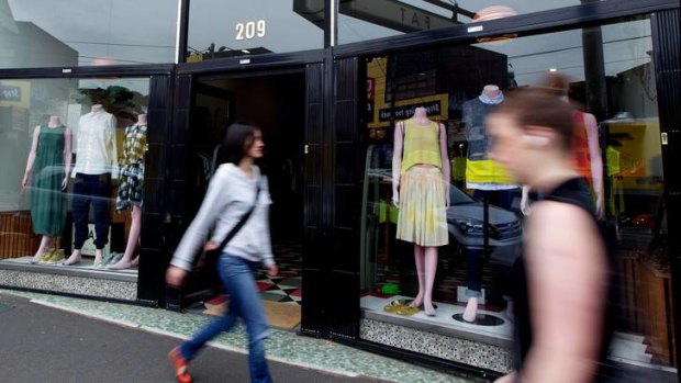 Fashion chain Fat (Fitzroy store, above) went into administration last month.