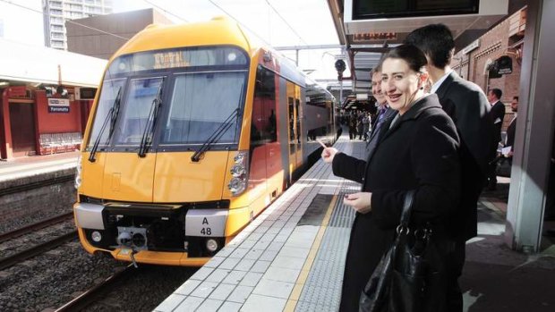 Transport Minister Gladys Berejiklian: "Our commitment was about additional express services, which we have exceeded."