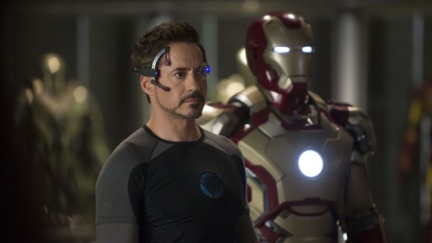 Robert Downey Jr plays Tony Stark in Marvel's Iron Man.