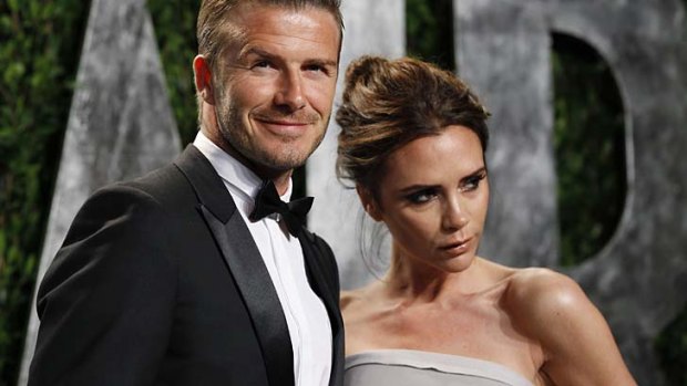 From Beverly Hills to Baulkham Hills ... David Beckham and his wife Victoria.