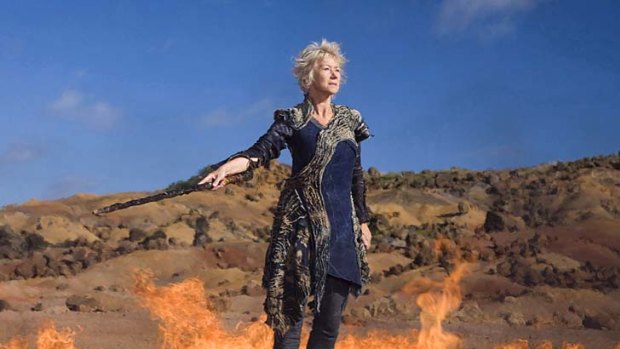 Firebrand ... Helen Mirren as Prospera in Julie Taymor's The Tempest.
