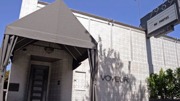 The front of the Voyeur club.