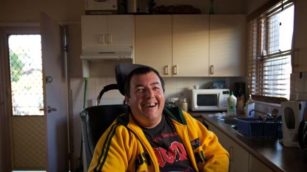 ''I dreamt of freedom'' ... Greg Brown, who was left brain injured after a gang attacked him, now lives in a home with carers after spending four years in a nursing home.