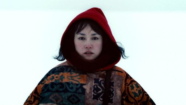 Out in the cold: Rinko Kikuchi is searching for Fargo money in <i>Kumiko, The Treasure Hunter</i>.