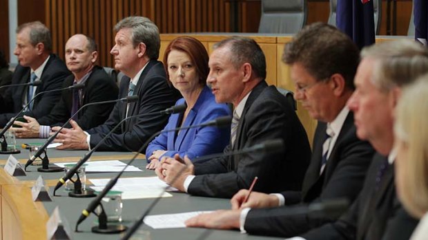 State leaders with Julia Gillard at the meeting.