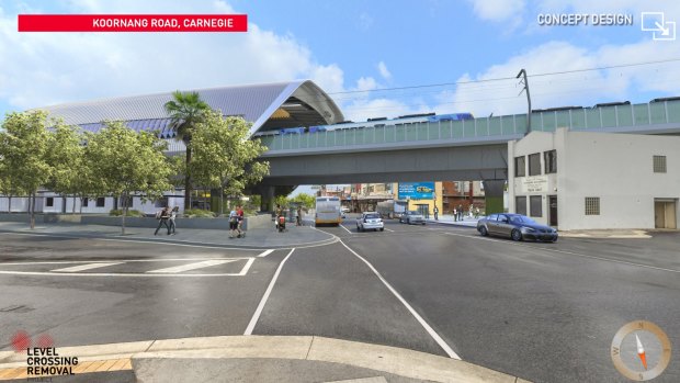An artist's impression of the new Carnegie station.