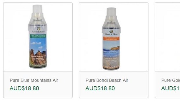 A few of the air blends that can be purchased on the Green &amp; Clean website. 