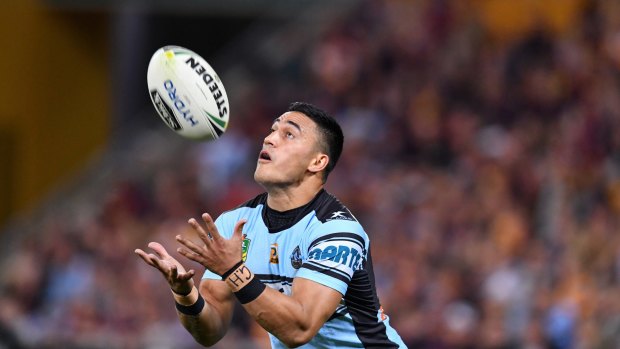 No.1 gun: Valentine Holmes credits his role at fullback as keeping him in the NRL.
