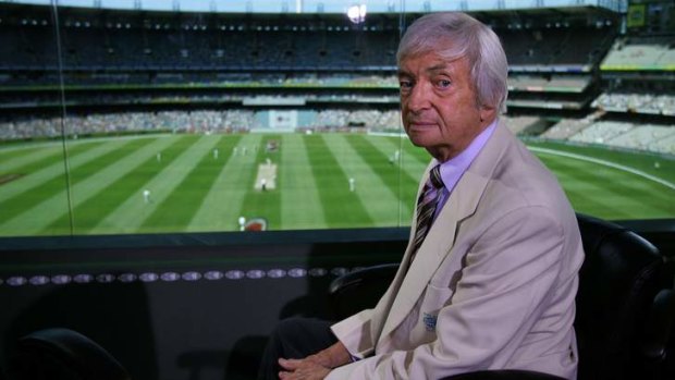 Men in beige blazers ... Richie Benaud is expected to rejoin the Channel Nine commentary team later this summer.