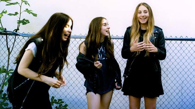 The write stuff: (From left) Danielle, Alana and Este of Haim took a year off to build new material.