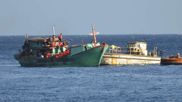 Treacherous waters: The Abbott government's "unilateral" approach on asylum seekers has led to a stand-off with Indonesia.