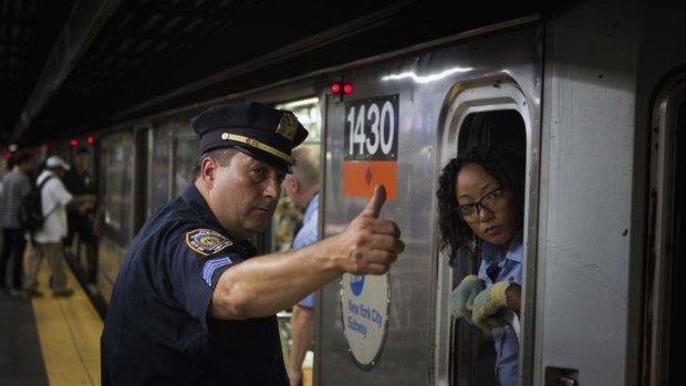 New York Police Department officers have increased patrols on the New York subway system ahead of the tenth anniversary of the attacks.