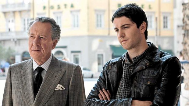 Geoffrey Rush and Jim Sturgess in <i>The Best Offer</i>.