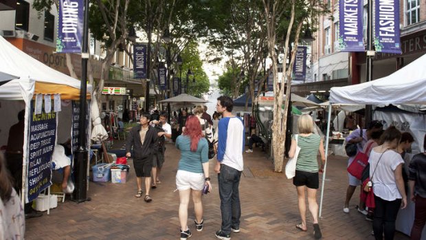 Fortitude Valley's Brunswick Street Mall forms part of a Drink Safe Precinct.