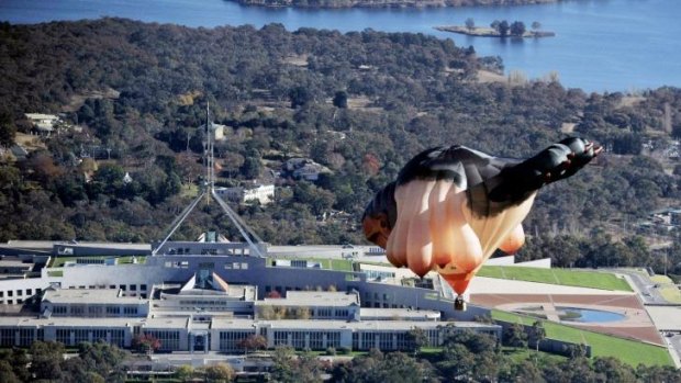 Recent history:  Even the Skywhale flying over Canberra makes it into  Nicholas Brown's history of the city.