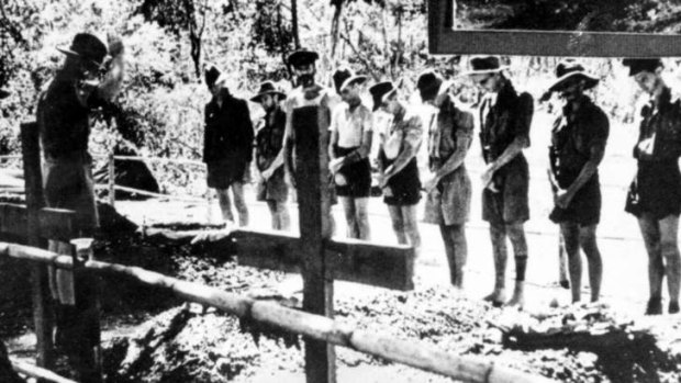 Comrades: Australian PoWs bury colleagues on the Thailand-Burma railway, July 1943.