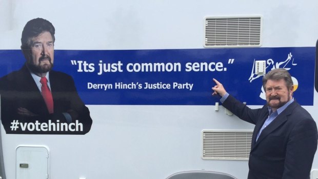 Senate candidate Derryn Hinch is sending his campaign bus back to the signwriters.