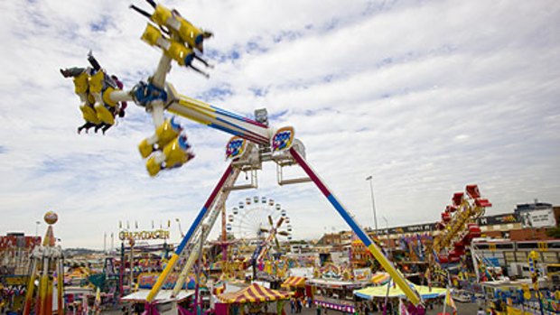 Flying high ... crowds have returned to the Ekka in 2010.