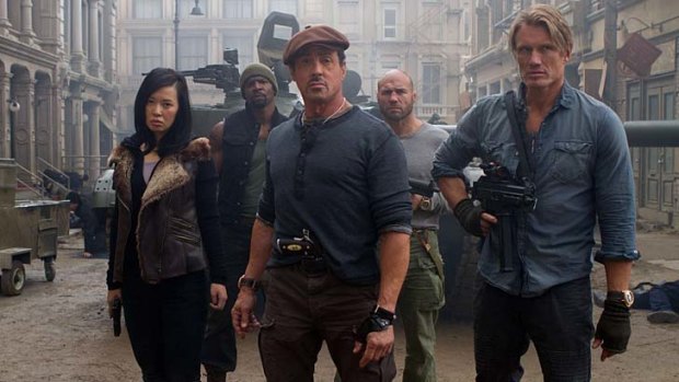 Sylvester Stallone leads the way in <i>The Expendables 2</i>.
