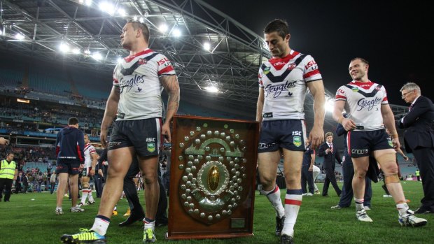 Losing its sheen: The winners of this year's minor premiership will pick up just $100,000 - as the Roosters did last year.