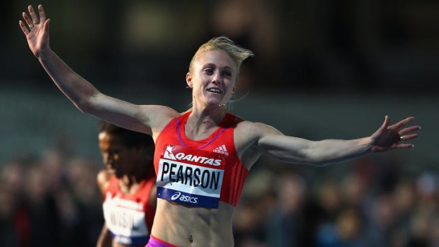 Sally Pearson ran 12.49 in the wet in Melbourne last week. That was quicker than Dawn Harper ran (12.54) to win gold at the Beijing Olympics.