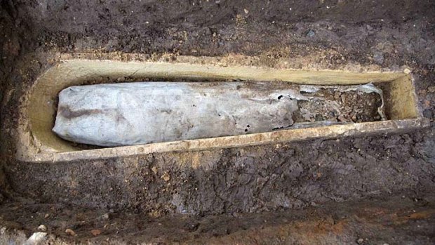 Archaeologists have discovered a mysterious coffin-within-a-coffin.