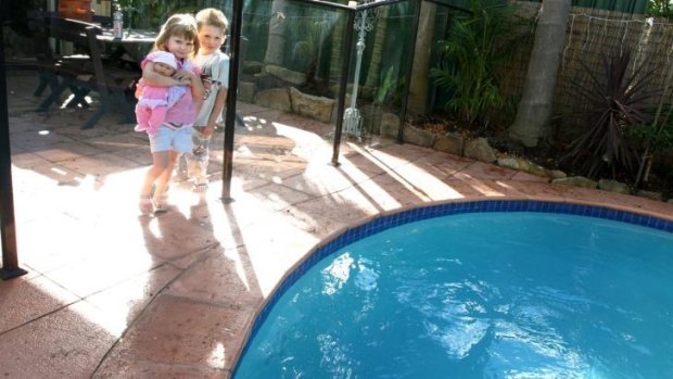 Wary of the water: Whether it's the pool or the sea, watching children constantly is key.