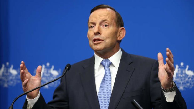 "We will not readily be deterred here": Prime Minister Tony Abbott.