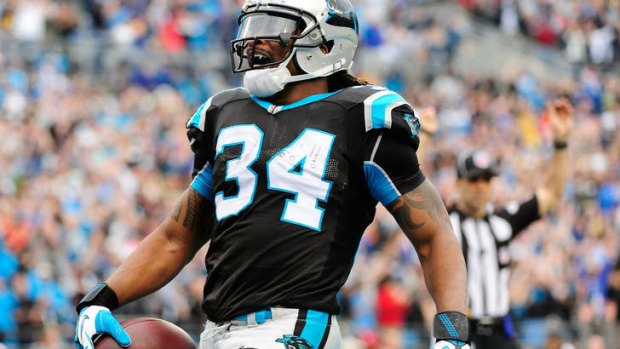 DeAngelo Williams of the Carolina Panthers scores a touchdown.