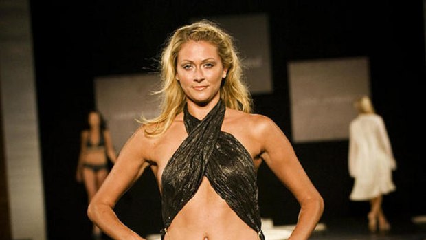 Break down ...  a compostable swimsuit modelled on the catwalk at Miami fashion week.