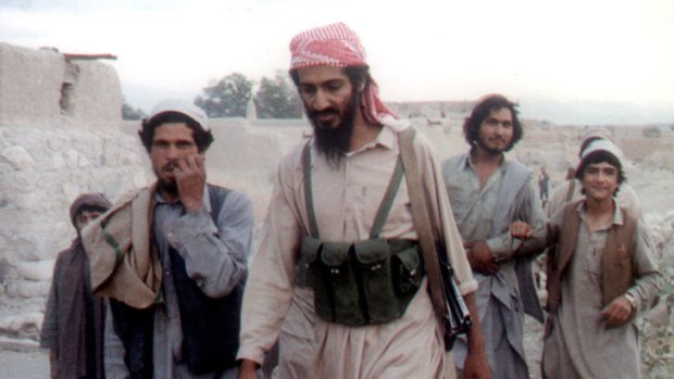 Lived by the gun ... Osama bin Laden in Afghanistan in 1989.