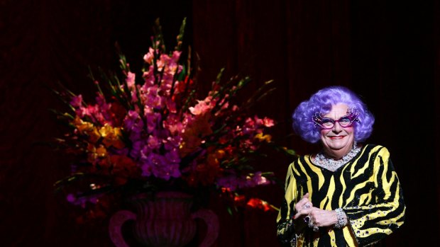 Barry Humphries as Dame Edna.