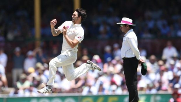 Rewarded ... Mitchell Johnson has received an upgraded CA deal after a sterling summer.