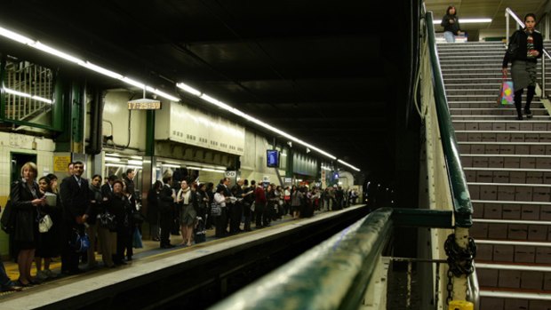 Overcrowded ... Sydney commuters are still waiting for an improved rail system.
