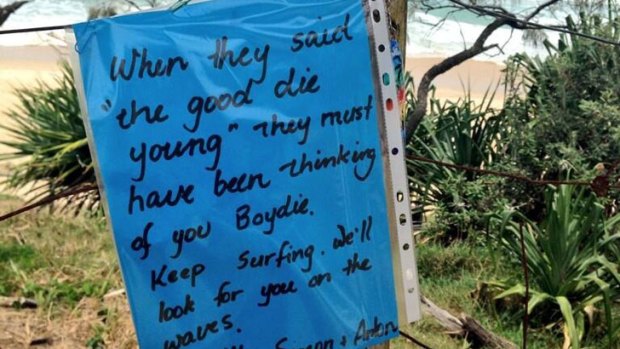 Tributes are flowing on the Sunshine Coast for shark attack victim Chris Boyd. Photo: Nine News.