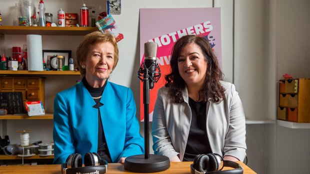 Former Irish president Mary Robinson and author and comedian Maeve Higgins