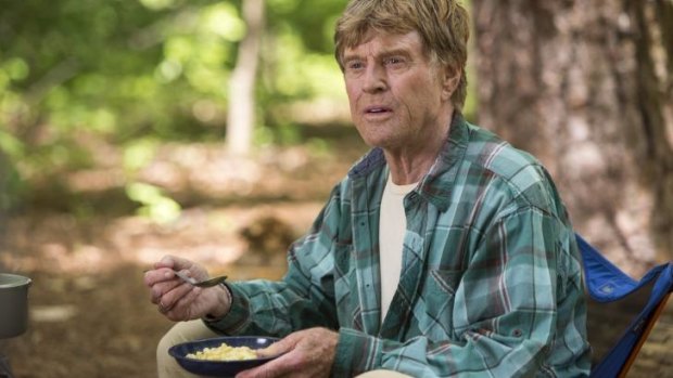 Robert Redford plays Bill Bryson in <i>A Walk in the Woods</i>.
