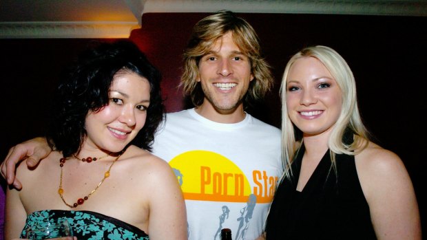 Hayley Jensen back in her Australian Idol days in 2004 with fellow contestant Chanel Cole and the show's host then Andrew G (now Osher Günsberg).