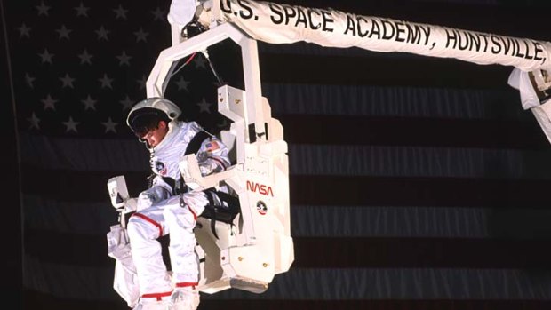 A training ride at NASA's Marshall Space Flight Centre.