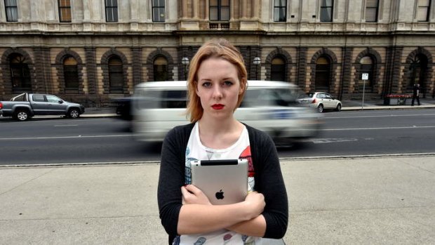 Ballarat teenager Eliza Gregurke, 19, checks her Facebook 'at least 20 times a day'.