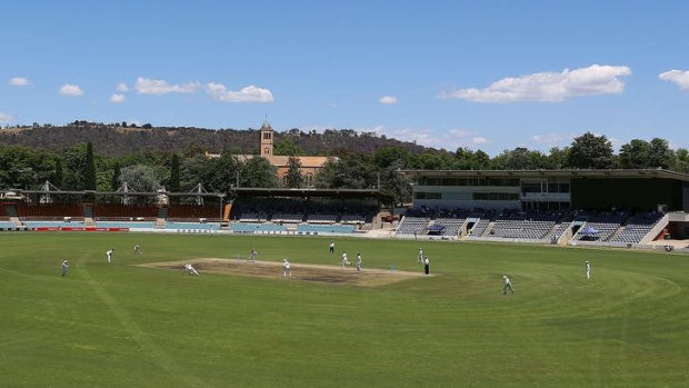 Patrons were denied two sessions of the Chairman's XI versus Sri Lanka match at Manuka Oval.