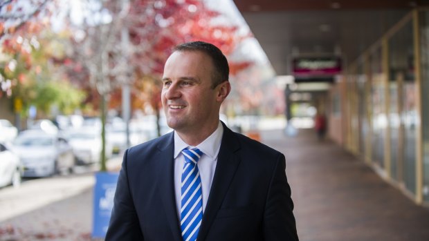 New international agreement: ACT Chief Minister Andrew Barr.