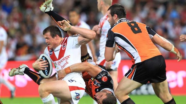 Back to his best &#8230; Brett Morris proved a boon at fullback.