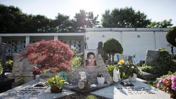 The cemetery in Italy, where Yara Gambirasio, 13, is buried.