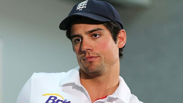 England captain Alastair Cook speaks to the media after Australia's victory in the second Test on Monday.