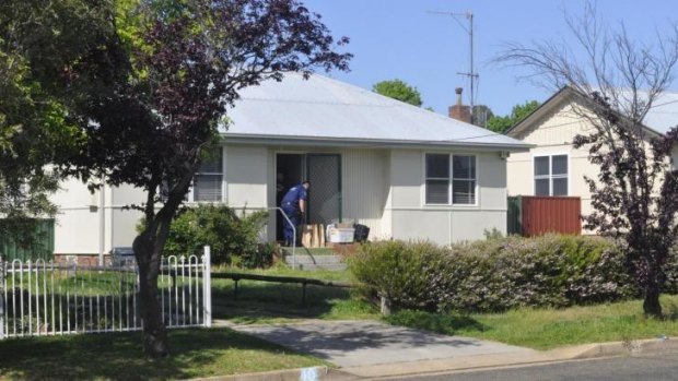 One of the properties raided on Thursday in Goulburn.